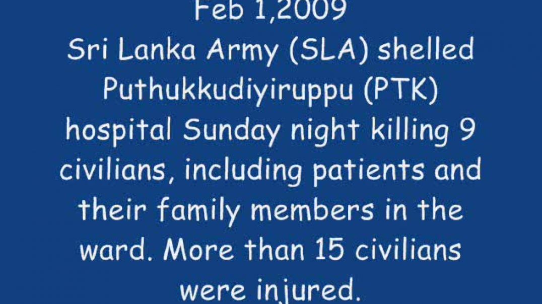 2-2-2009  Vanni Sri lanka shelled Civilian Hospital  Stop the WAR